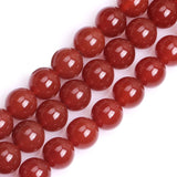GEM-Inside Carnelian Red Agate 14mm Gemstone Loose Beads Natural Round Crystal Energy Stone Power for Jewelry Making 15 Inches