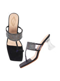 Shoetopia Women'S Heel-5570 Heeled Sandal-5 Kids Uk (Heel-5570-Black)-Eu38,Black,5,B0D2RNR6WX