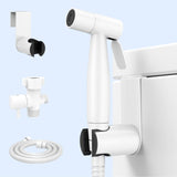 Arofa Bright White Bidet Sprayer for Toilet, Handheld Jet Sprayer Adjustable Water Pressure Muslim Shower with Bidet Hose, Bidet