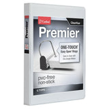 Cardinal Premier Easy Open 3Ring Binder, 1, ONETOUCH Easy Open Locking SlantD Rings, 250Sheet Capacity, ClearVue Cover, PVC