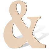 17 inch Large Wooden Sign & for Wall Decor, Big Wood Symbol &, Giant Paintable Blank Wooden Shapes for Crafts, Unfinished Wood C