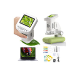 WSDMIC 1200X Microscope for Kids with 2 inch Screen STEM Digital Science Kit Rechargeable Handheld Mini Pocket Children Students