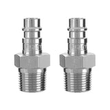 Flexzilla Pro High Flow Plug (2 Pack), 1/4 Body, 3/8 MNPT A53640FZ2PK