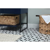 Elegant Decor Sloane 30 Mdf And Steel Single Bathroom Vanity In Blue