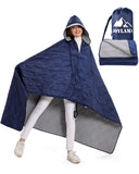 JOYLAMA Outdoor Camping Blanket, Fleece Waterproof Stadium Blanket with Protable Bag, Lightweight for Cold Weather, Sports, Pet,