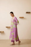 Gosriki Women'S Cotton Blend Straight Printed Kurta With Pant (Wanda Purple-Gs_L_Purple_Large),Purple,,B0D7SQXJDK