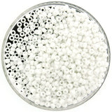 Miyuki Round Rocaille Seed Beads Size 8/0 Opaque White 22GM Tube