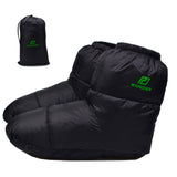 RANDDER Down Booties Warm Socks for Men & Women - Ultralight Sleeping Sock for Camp, Backpacking - Soft & Cozy Camping Sleeping