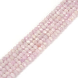 6mm Natural Kunzite Faceted Rondelle Loose Beads Jewelry Making DIY Bead 16 Inch