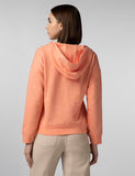 Fyltr Women'S Drop Shoulder Hoodie With Lace Up Neck Detailing & Contrast Drawcord,Peachy Opal,Peachy Opal,Xl