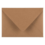JAM PAPER A7 V-Flap Premium Invitation Envelopes - 5 1/4 x 7 1/4 - Brown Kraft Paper Bag - 25/Pack