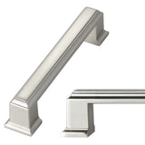 YCSJ Long Cabinet Handles - 10 Pack / 3.75 Inch(96mm), Silver Drawer Pulls for Kitchen Cupboard Door Handle, Bedroom Dresser Dra