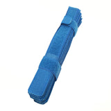 Syga 10 Pcs Reusable Cable Tie Straps Fastener Wire SelfAdhesive Hook Loop Cable Organizer 180Mm X 20Mm (Blue)