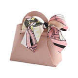 THE Style Sutra 5 Pieces Exquisite PU Leather Wedding Favours Bags Handbag with Ribbons Pink | Home & Garden | Greeting Cards &
