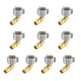 10-Pack EFIELD Pex-A Expansion Full Flow Brass Fittings 1/2 Pex X 1/2 Female NPT Swivel Elbow, ASTM F1960 UPC Certified