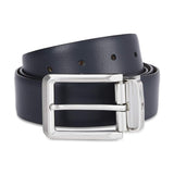 Tommy Hilfiger MenS Reversible Leather Belt Gakona Navy+Cognac, Size M 90Cm | Formal Belt For MenS | Adjustable