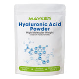 MAYKER Pure Hyaluronic Acid Powder 1.76 oz | To Make 115+ oz Hydrating Serums For Skin Hydration, Clear, Gel-like Texture | High