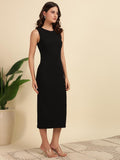 Wedani Dress For Women Black,BLACK,L,Polyester,Bodycon,,WBAPPB0F6TNTM97