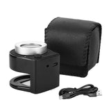 30X Portable Metal Magnifier with Scale,Optical Reading Glass with LED and UV Light,Jewelers Loupe USB Rechargeable, Eye Loupe f