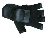 Hillbilly Wrist Guard Gloves - Half Finger (Black, Large)