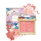 CATKIN Powder Blush for Cheek Blusher Natural Shimmering Blush & Highlight 2 in 1 Creamy Blendable Baked Blush Palette 10g C02 L