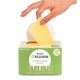 ecojain Disposable Scrub Sponge Contains Dried Detergent / Portable Pouch/ Small Size(12cmX10cm 2cm),80Sheets / Cleaning Dishes