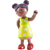 HABA Little Friends Naomi - 4 Girl Dollhouse Toy Figure with Pig Tails