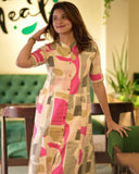 Anni Designer Women'S Rayon Viscose A-Line Printed Kurta With Pant (Eshwari Multi_Xxl_Multicolor_Xx-Large),Multicolour,2XL,,,