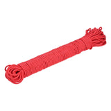 MECCANIXITY Polypropylene Rope Braid Cord 45M/147.6ft 1/8 3mm Red for Indoor Outdoor Camping Clothes Line