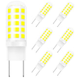 Gaormii G8 LED Bulb Dimmable 4W, 30-35W T4 Halogens Equivalent, Daylight White 6000K, 120V Bi-Pin G8 Bulb for Puck Light, Under
