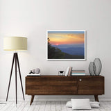 Sunset Over The Pisgah National Forest From The Blue Ridge Parkway, North Carolina-Paper Art-42,,X32,,