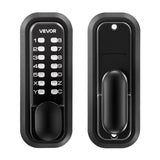 VEVOR Mechanical Keyless Entry Door Lock, 2.0 Code Upgrade, 4-7 Digits Code, Single-Sided Push Button Combination Mechanical Key