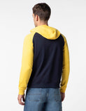 Fyltr Men'S Casual Colourblock Raglan Hoodie With Drawstrings - Utility Pockets | Ribbed Hem & Cuff,Vainly Navy,Vainly Navy,Xl