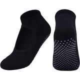 Tendsy WomenS Yoga & Pilates Socks AntiSkid Cotton Ankle Socks With Grippers For Workout, Barre, Gym & Home NonSlip Open T