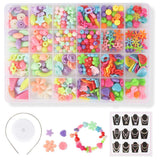 Zibuyu Pony Beads For Bracelet Making, 500Pcs Bracelet Beads Kit