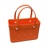 Club Bollywood The Style Sutrabeach Hole Bag Travel Bag Handbag Easy To Clean Multipurpose Shopping Basket Orange|Clothing, Shoe