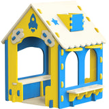 ZHKINGGS Kids Playhouse,EVA Material Playhouse Cottage for Kids Ages 2-6,Indoor & Outdoor Playhouse for Backyard Toddler DIY Roo