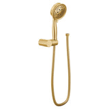 Moen 3636EPBG AccCore Four Function EcoPerformance Handheld Shower with Wall Bracket and 69Inch Hose, Brushed Gold