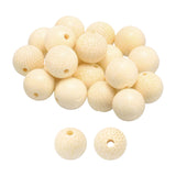 HARFINGTON 200pcs Natural Wooden Beads 10mm Golden Bamboo Round Polished Loose Bead Smooth Spacer Balls Beading for Jewelry Maki