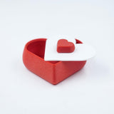 CUBIX3D Heart Gift Box with Lid Valentine Special Romantic Gift for Girlfriend, Wife & Partner | Love Storage Box for Rings, N