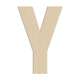 HILAZA 17 Inch Large Wooden Letter Y, 1/4 in Thick Big Wood Letter for Wall Decor Crafts