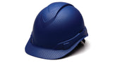 Pyramex Ridgeline Cap Style Hard Hat 4 Point Ratchet Matte Blue Pattern