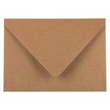 JAM PAPER A6 V-Flap Premium Invitation Envelopes - 4 3/4 x 6 1/2 - Brown Kraft Paper Bag - Bulk 500/Box