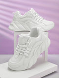 Shoetopia Smart Casual Comfortable White Sneakers For Women & Girls-Eu39,White,6,B0BYPD3ZC1