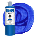 DA VINCI PAINTS Professional Artist Fluid Acrylic Paint, Cobalt Blue, 16oz