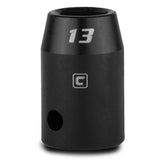 Capri Tools 13 mm Shallow Impact Socket, 1/2Inch Drive, 6Point, Metric