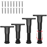 HARSKIYER 4 Pcs 5.3-9.1 Inch Adjustable Bed Frame Support Legs, Bed Center Support Bed Replacement Parts, Adjustable Height Legs