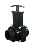 Valterra 7108 ABS Gate Valve, Black, 11/2 FPT x MPT