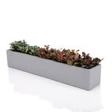 TenStone 14.5Inch Gray Unglazed Cement Succulent Planter Flower Pot