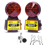 Master Tailgaters Wireless Trailer Tow Lights | Multi Functional Signal Lights | Sturdy Magnetic Mount | 65 Feet Range | 4 Pin R